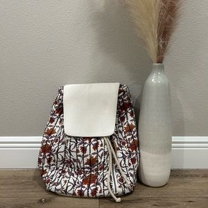 Vintage floral backpack